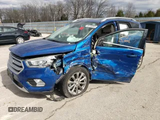 2017 Ford Escape Titanium with VIN 1FMCU0JD9HUD76425, listed as a Copart auction lot 50788845 with 118,072 mi miles and Salvage Title. Bid and sale history available at carsss.com. Image 1.