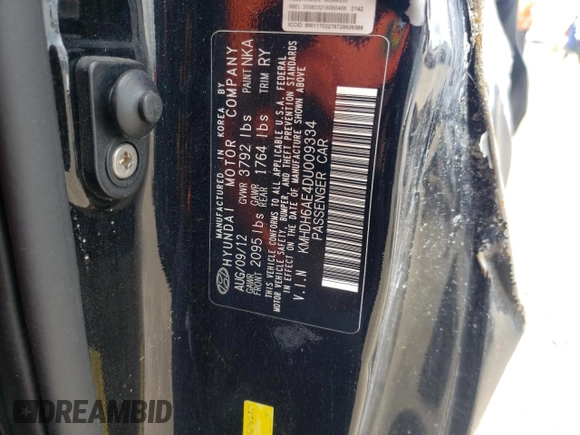2013 Hyundai Elantra Coupe GS with VIN KMHDH6AE4DU009334, listed as a Copart auction lot 53247094 with 120,426 mi miles and Salvage Title. Bid and sale history available at carsss.com. Image 15.