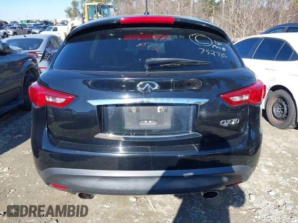 2016 Infiniti QX70 with VIN JN8CS1MW9GM752735, listed as a IAAI auction lot 41271197 with 165,269 mi miles and . Bid and sale history available at DreamBid. Image 16.
