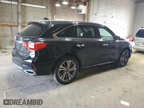 2017 Acura MDX Technology with VIN 5FRYD4H52HB016419, listed as a Copart auction lot 59323645 with 106,206 mi miles and Salvage title. Bid and sale history available at DreamBid. Image 3.