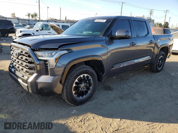 2023 Toyota Tundra 2WD Platinum with VIN 5TFNA5AB0PX020248, listed as a Copart auction lot 85091234 with 42,306 mi miles and Salvage Title. Bid and sale history available at carsss.com. Image 1.