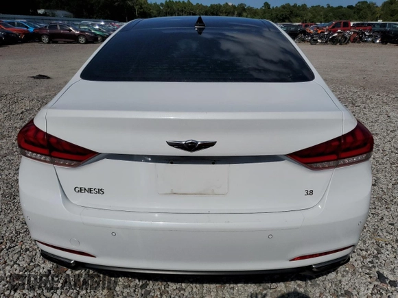 2016 Hyundai Genesis 3.8L with VIN KMHGN4JE3GU137580, listed as a Copart auction lot 70506344 with 75,158 mi miles and Salvage Title. Bid and sale history available at carsss.com. Image 6.