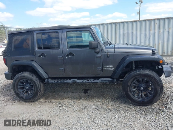 2017 Jeep Wrangler Unlimited Sport with VIN 1C4BJWDG6HL517779, listed as a IAAI auction lot 42134534 with 128,701 mi miles and . Bid and sale history available at DreamBid. Image 12.