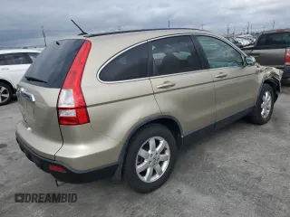 2008 Honda CR-V EX-L with VIN JHLRE38708C024792, listed as a Copart auction lot 53663435 with 47,576 mi miles and Salvage Title. Bid and sale history available at carsss.com. Image 3.