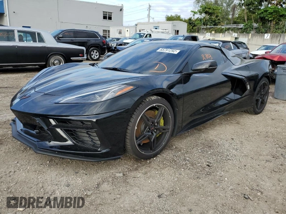 2022 Chevrolet Corvette 3LT with VIN 1G1YC3D42N5114853, listed as a Copart auction lot 65791292 with 3,803 mi miles. Bid and sale history available at carsss.com. Image 1.