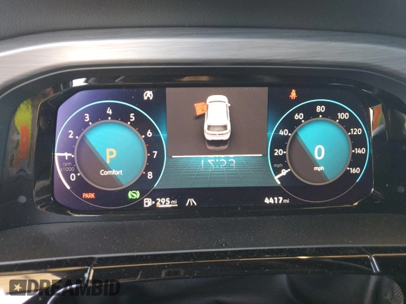 2024 Volkswagen Atlas SE with VIN 1V2KE2CA7RC253191, listed as a Copart auction lot 55147875 with 4,417 mi miles and Salvage title. Bid and sale history available at DreamBid. Image 9.