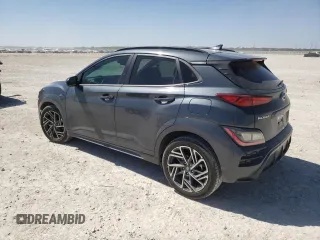2023 Hyundai Kona N Line with VIN KM8K3CA38PU941480, listed as a Copart auction lot 48387575 with 30,923 mi miles and Salvage Title. Bid and sale history available at carsss.com. Image 2.