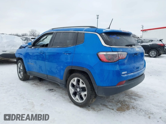 2021 Jeep Compass Limited with VIN 3C4NJCCB2MT528312, listed as a IAAI auction lot 41234690 with 83,036 mi miles. Bid and sale history available at carsss.com. Image 3.
