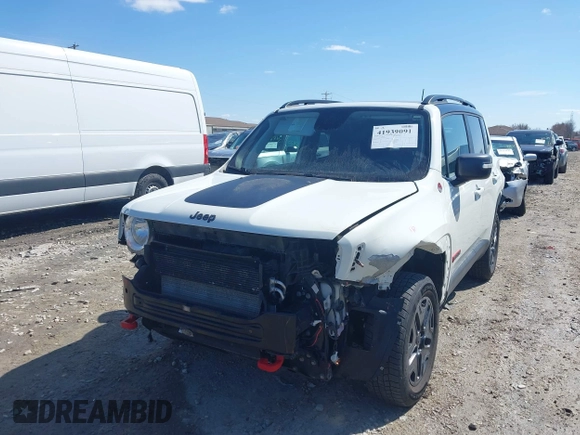 2018 Jeep Renegade Trailhawk with VIN ZACCJBCB6JPG71929, listed as a IAAI auction lot 41939091 with 109,354 mi miles. Bid and sale history available at carsss.com. Image 6.