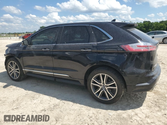 2019 Ford Edge Titanium with VIN 2FMPK4K99KBC20522, listed as a Copart auction lot 61953775 with 61,607 mi miles and Salvage title. Bid and sale history available at DreamBid. Image 2.