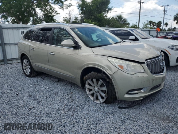 2015 Buick Enclave Premium with VIN 5GAKVCKD5FJ162240, listed as a Copart auction lot 54609675 with 102,280 mi miles and Salvage Title. Bid and sale history available at DreamBid. Image 4.