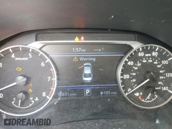 2022 Nissan Altima 2.5 SR with VIN 1N4BL4CV5NN384176, listed as a Copart auction lot 47608135 with 75,831 mi miles and Salvage Title. Bid and sale history available at carsss.com. Image 9.