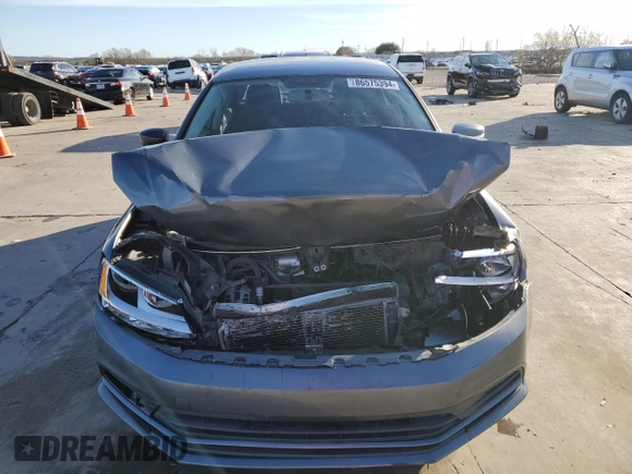 2015 Volkswagen Jetta Sedan 1.8T SE with VIN 3VWD07AJ5FM308642, listed as a Copart auction lot 86575394 with 166,862 mi miles and Non Repairable. Bid and sale history available at carsss.com. Image 5.