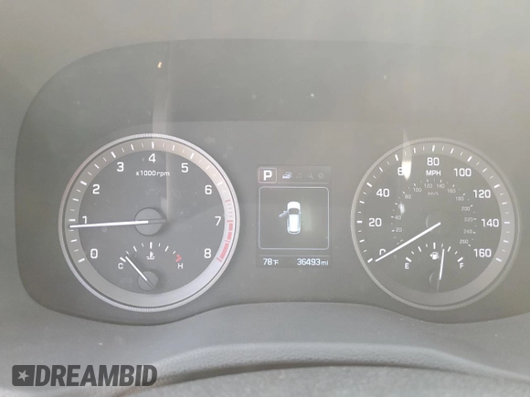 2017 Hyundai Tucson SE z VIN KM8J23A4XHU396438, wystawiony jako Copart lot #59636915 z przebiegiem 36 493 mil mil oraz Szkoda całkowita • Salvage title. Historia ofert i sprzedaży dostępna na DreamBid. Obrazek 9.