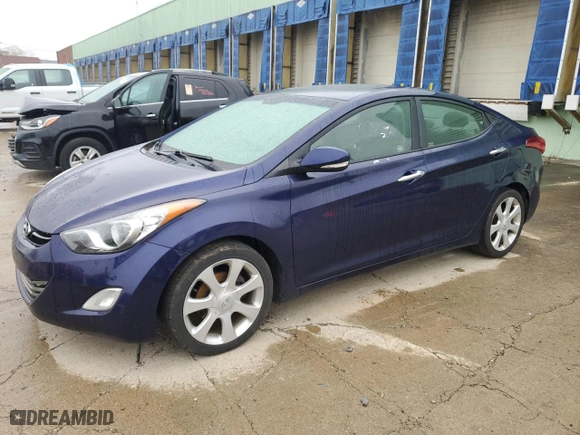 2012 Hyundai Elantra GLS with VIN 5NPDH4AE6CH110425, listed as a Copart auction lot 51688855 with 269,083 mi miles and Clean Title. Bid and sale history available at carsss.com. Image 1.
