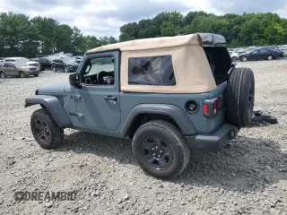 2024 Jeep Wrangler Sport S with VIN 1C4PJXAN5RW123740, listed as a Copart auction lot 62877324 with 5,758 mi miles and Salvage title. Bid and sale history available at DreamBid. Image 2.
