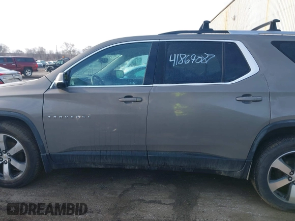 2018 Chevrolet Traverse LT Leather with VIN 1GNEVHKW0JJ147686, listed as a IAAI auction lot 41869087 with 78,708 mi miles. Bid and sale history available at carsss.com. Image 14.