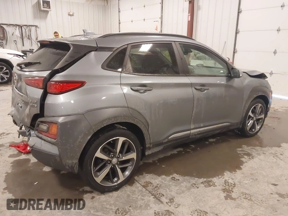 2021 Hyundai Kona Ultimate with VIN KM8K5CA55MU686696, listed as a IAAI auction lot 41347527 with 38,750 mi miles. Bid and sale history available at carsss.com. Image 4.
