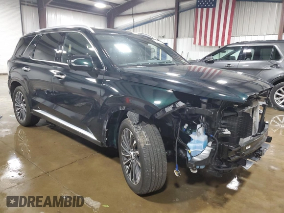 2024 Hyundai Palisade Calligraphy z VIN KM8R7DGE9RU682857, wystawiony jako Copart lot #55403015 z przebiegiem 10 608 mil mil oraz Szkoda całkowita • Salvage title. Historia ofert i sprzedaży dostępna na DreamBid. Obrazek 4.