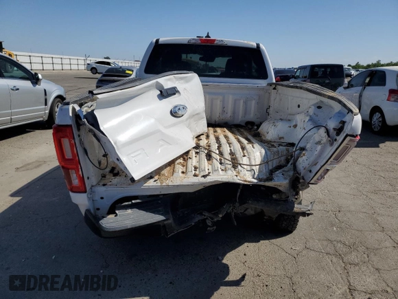 2021 Ford Ranger XL with VIN 1FTER1FH7MLD77427, listed as a Copart auction lot 55785745 with 79,323 mi miles and Salvage title. Bid and sale history available at DreamBid. Image 6.