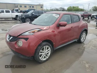 2015 Nissan Juke S with VIN JN8AF5MRXFT511624, listed as a Copart auction lot 51008695 with 189,983 mi miles and Salvage Title. Bid and sale history available at carsss.com. Image 1.