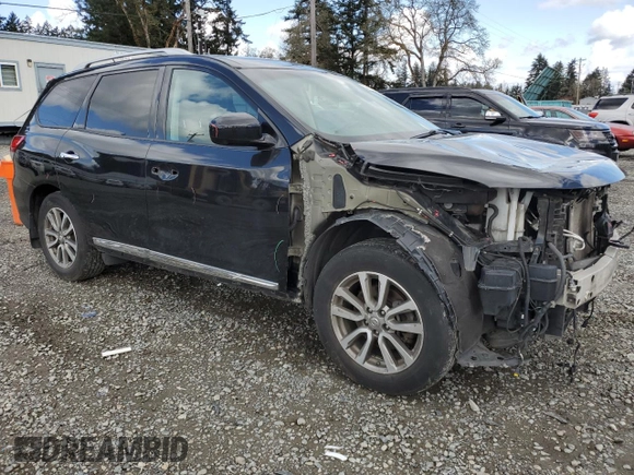 2015 Nissan Pathfinder SL with VIN 5N1AR2MM1FC658013, listed as a Copart auction lot 52911255 with 125,073 mi miles and Salvage title. Bid and sale history available at DreamBid. Image 4.