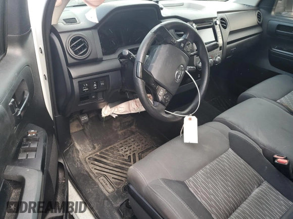 2019 Toyota Tundra SR with VIN 5TFRM5F10KX142691, listed as a Copart auction lot 83976374 with 45,679 mi miles and Salvage title. Bid and sale history available at DreamBid. Image 8.