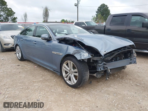 2013 Jaguar XJ with VIN SAJWA2G17DLV57561, listed as a IAAI auction lot 41928575 with 108,794 mi miles. Bid and sale history available at carsss.com. Image 1.