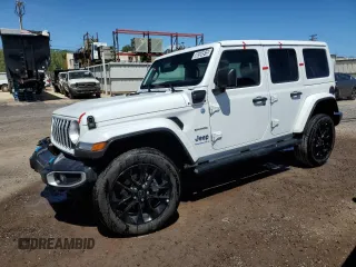 2024 Jeep Wrangler Sahara z VIN 1C4RJXP6XRW294430, wystawiony jako Copart lot #56534915 z przebiegiem 11 570 mil mil oraz Czysty tytuł • Clean title. Historia ofert i sprzedaży dostępna na DreamBid. Obrazek 1.