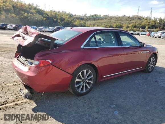2017 Lincoln Continental Premiere with VIN 1LN6L9VKXH5602155, listed as a Copart auction lot 70815903 with 35,905 mi miles and Salvage Title. Bid and sale history available at carsss.com. Image 3.