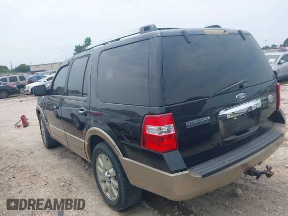 2014 Ford Expedition King Ranch with VIN 1FMJU1J52EEF62528, listed as a IAAI auction lot 42776269 with 209,213 mi miles and . Bid and sale history available at DreamBid. Image 3.