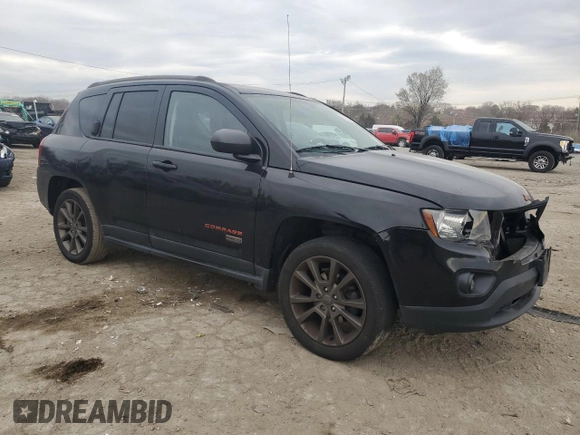 2016 Jeep Compass 75th Anniversary with VIN 1C4NJCBB2GD700382, listed as a Copart auction lot 50888455 with 146,398 mi miles and Salvage Title. Bid and sale history available at DreamBid. Image 4.