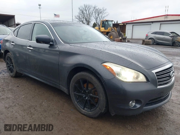 2011 Infiniti M37 with VIN JN1BY1AR3BM375528, listed as a IAAI auction lot 41564370 with 174,701 mi miles. Bid and sale history available at carsss.com. Image 1.
