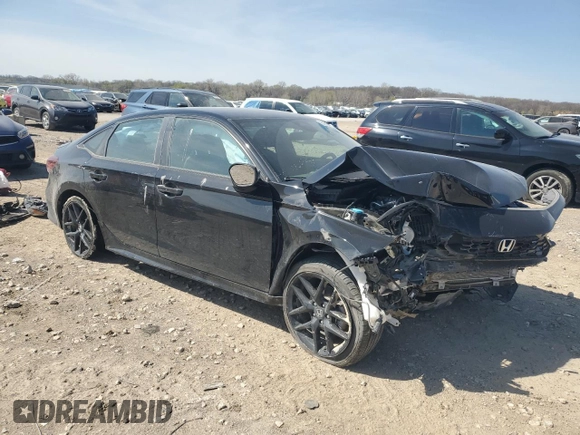 2025 Honda Civic Sport with VIN 2HGFE2F52SH509601, listed as a Copart auction lot 51988145 with 3,577 mi miles and Salvage title. Bid and sale history available at DreamBid. Image 4.