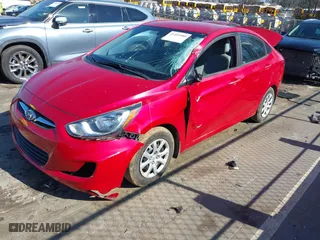 2014 Hyundai Accent GLS with VIN KMHCT4AE4EU697805, listed as a IAAI auction lot 41493480 with 104,362 mi miles. Bid and sale history available at carsss.com. Image 17.