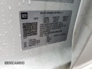 2022 GMC Sierra 1500 with VIN 1GTUUAEDXNZ561395, listed as a Copart auction lot 43474525 with 52,998 mi miles and Salvage Title. Bid and sale history available at DreamBid. Image 13.
