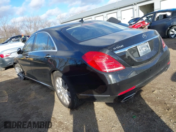 2014 Mercedes-Benz S-Class S 550 with VIN WDDUG8CB8EA043744, listed as a IAAI auction lot 41247182 with 97,163 mi miles. Bid and sale history available at carsss.com. Image 3.