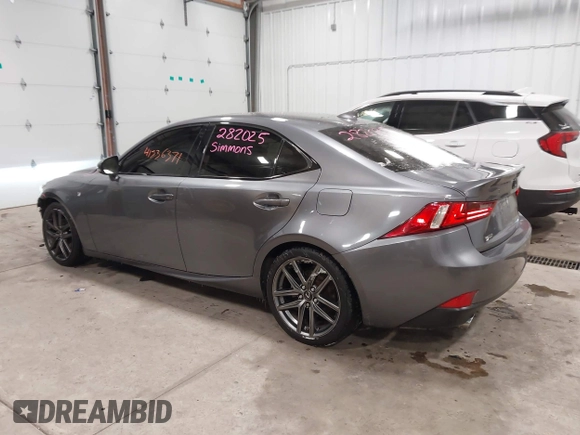 2015 Lexus IS 250 with VIN JTHCF1D29F5020402, listed as a IAAI auction lot 41536371 with 154,595 mi miles and . Bid and sale history available at DreamBid. Image 14.