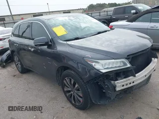 2016 Acura MDX w/Tech with VIN 5FRYD3H4XGB014501, listed as a IAAI auction lot 41706148 with 127,755 mi miles. Bid and sale history available at carsss.com. Image 1.