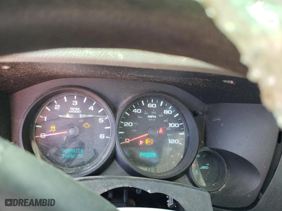 2013 Chevrolet Silverado 1500 Work Truck with VIN 1GCNKPE08DZ395676, listed as a Copart auction lot 78381944 with 74,880 mi miles and Salvage Title. Bid and sale history available at carsss.com. Image 9.