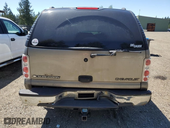2001 Chevrolet Suburban LS with VIN 1GNFK16T91J309528, listed as a Copart auction lot 58804824 with 197,608 mi miles and Salvage Title. Bid and sale history available at carsss.com. Image 6.