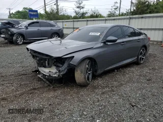 2019 Honda Accord EX-L with VIN 1HGCV2F51KA012427, listed as a Copart auction lot 56748235 with 63,556 mi miles and Salvage title. Bid and sale history available at DreamBid. Image 1.