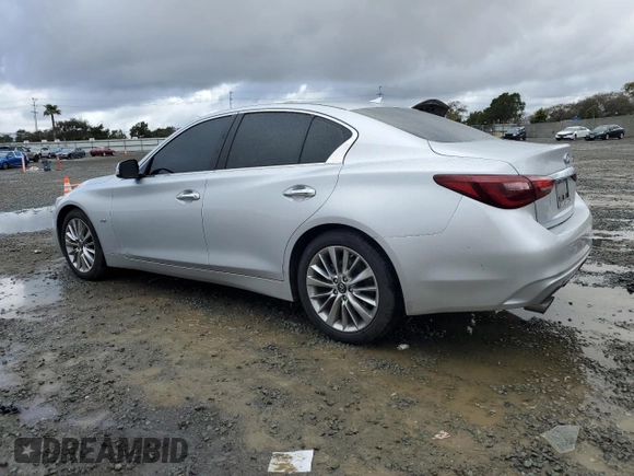 2020 Infiniti Q50 3.0t LUXE with VIN JN1EV7AP3LM205002, listed as a Copart auction lot 48179935 with 83,393 mi miles and Salvage Title. Bid and sale history available at carsss.com. Image 2.