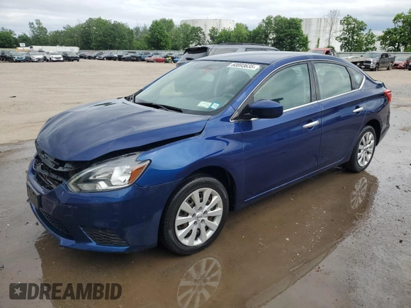 2017 Nissan Sentra S with VIN 3N1AB7APXHY328727, listed as a Copart auction lot 60893635 with 69,822 mi miles and Salvage title. Bid and sale history available at DreamBid. Image 1.