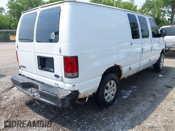 2008 Ford Econoline Cargo Commercial with VIN 1FTNE14W48DA33339, listed as a IAAI auction lot 42469025 with 362,936 mi miles and . Bid and sale history available at DreamBid. Image 4.