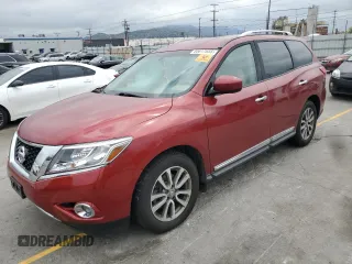 2015 Nissan Pathfinder SL z VIN 5N1AR2MN7FC640690, wystawiony jako Copart lot #55817655 z przebiegiem 116 718 mil mil oraz Szkoda całkowita • Salvage title. Historia ofert i sprzedaży dostępna na DreamBid. Obrazek 1.