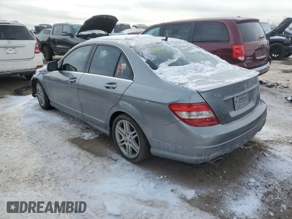 2008 Mercedes-Benz C 350 Sport with VIN WDDGF56X58F016031, listed as a Copart auction lot 45545055 with 149,862 mi miles and Salvage Title. Bid and sale history available at DreamBid. Image 2.