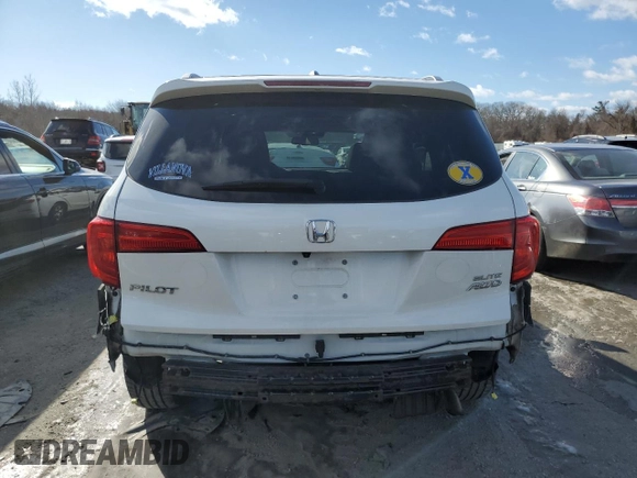2017 Honda Pilot Elite with VIN 5FNYF6H04HB042922, listed as a Copart auction lot 44606285 with 126,089 mi miles and Salvage Title. Bid and sale history available at DreamBid. Image 6.