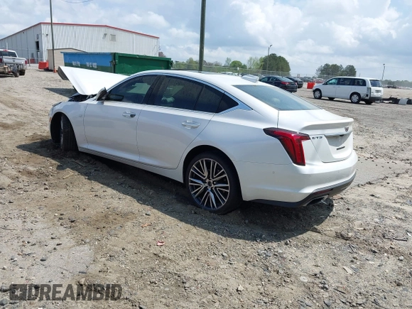 2025 Cadillac CT5 Premium Luxury z VIN 1G6DN5RW3S0106486, wystawiony jako IAAI lot #41960349 z przebiegiem 7 874 mil mil oraz . Historia ofert i sprzedaży dostępna na DreamBid. Obrazek 3.