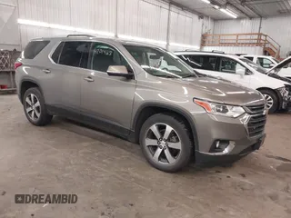 2018 Chevrolet Traverse LT z VIN 1GNEVHKW0JJ166321, wystawiony jako IAAI lot #42014168 z przebiegiem 81 442 mil mil oraz . Historia ofert i sprzedaży dostępna na DreamBid. Obrazek 1.